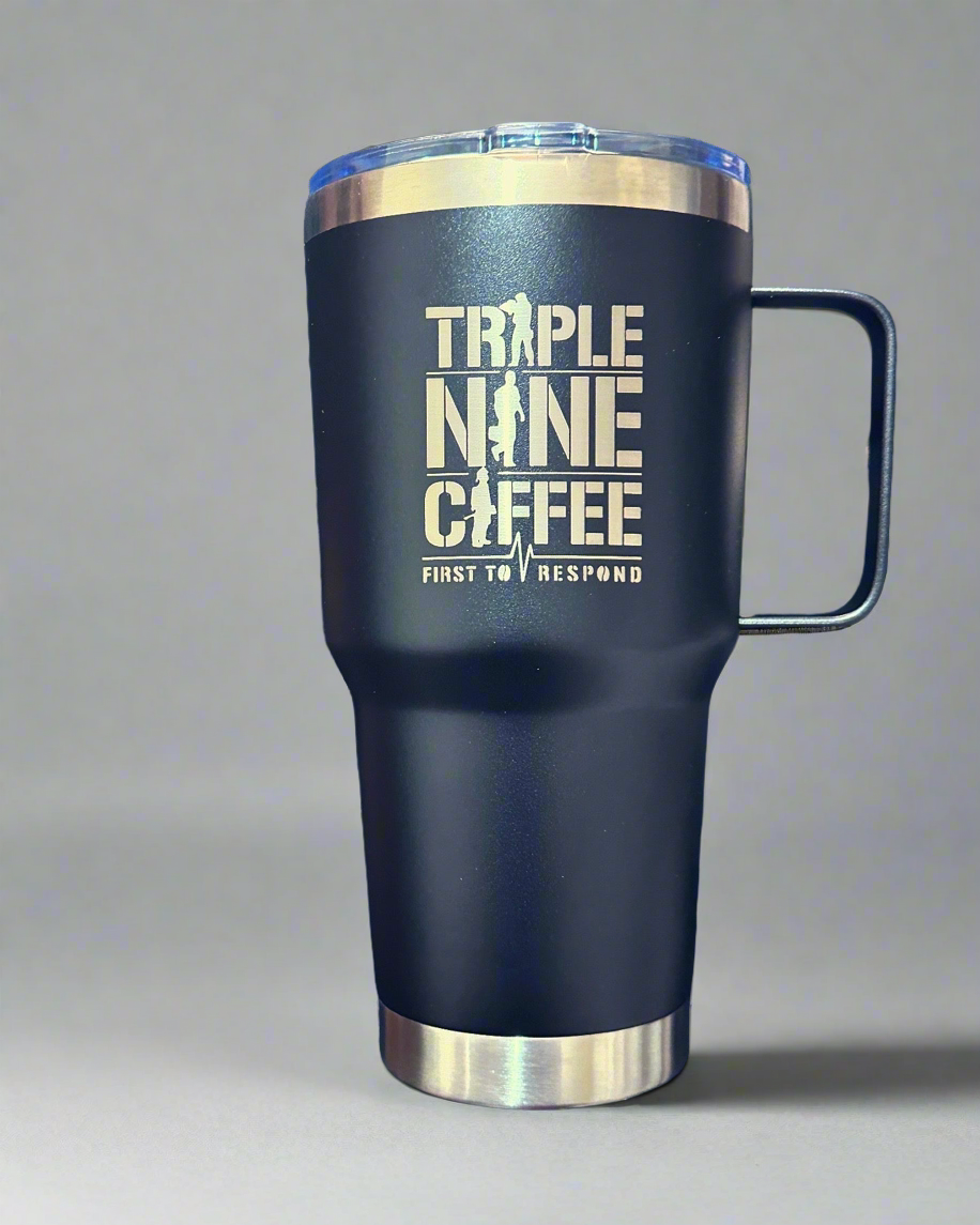 (CLEARANCE). 30oz BLACK TRAVEL TUMBLERS