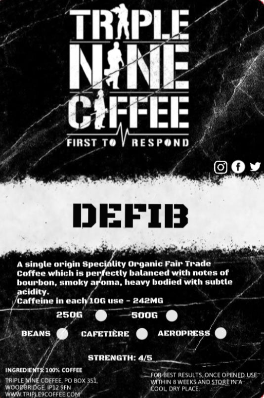 DEFIB - COFFEE BEANS AND GROUND