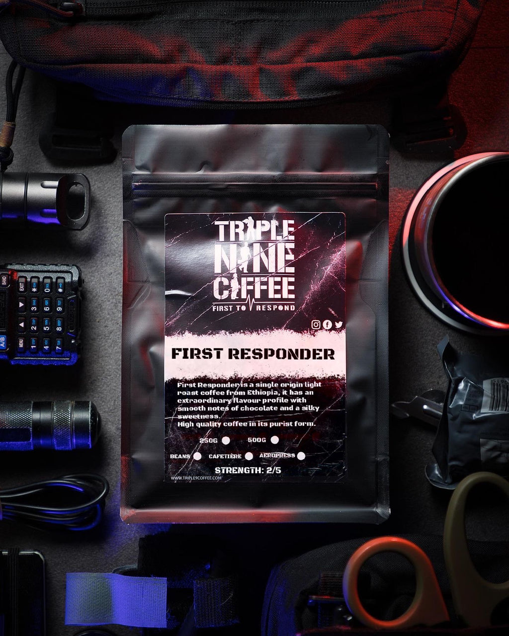 FIRST RESPONDER - COFFEE BEANS AND GROUND
