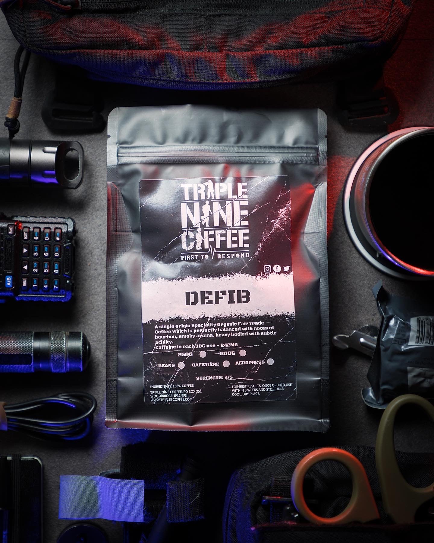 DEFIB - COFFEE BEANS AND GROUND