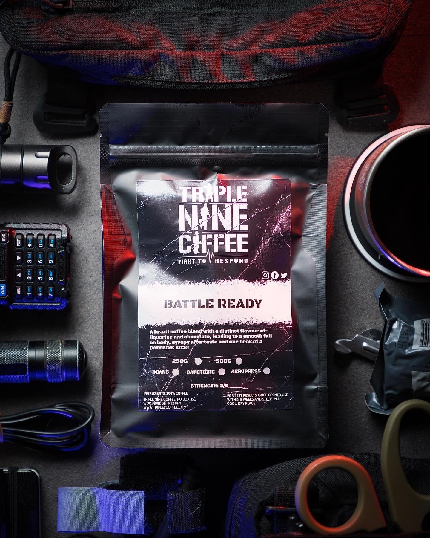 BATTLE READY - COFFEE BEANS AND GROUND